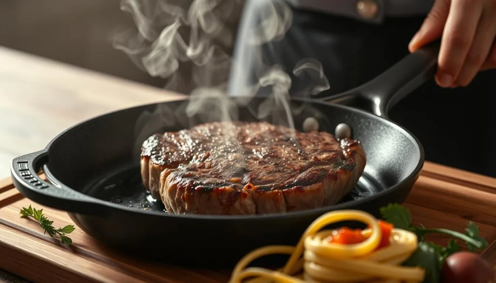 cooking steak cooking steak