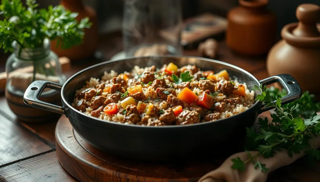 healthy ground beef and rice skillet healthy ground beef and rice skillet
