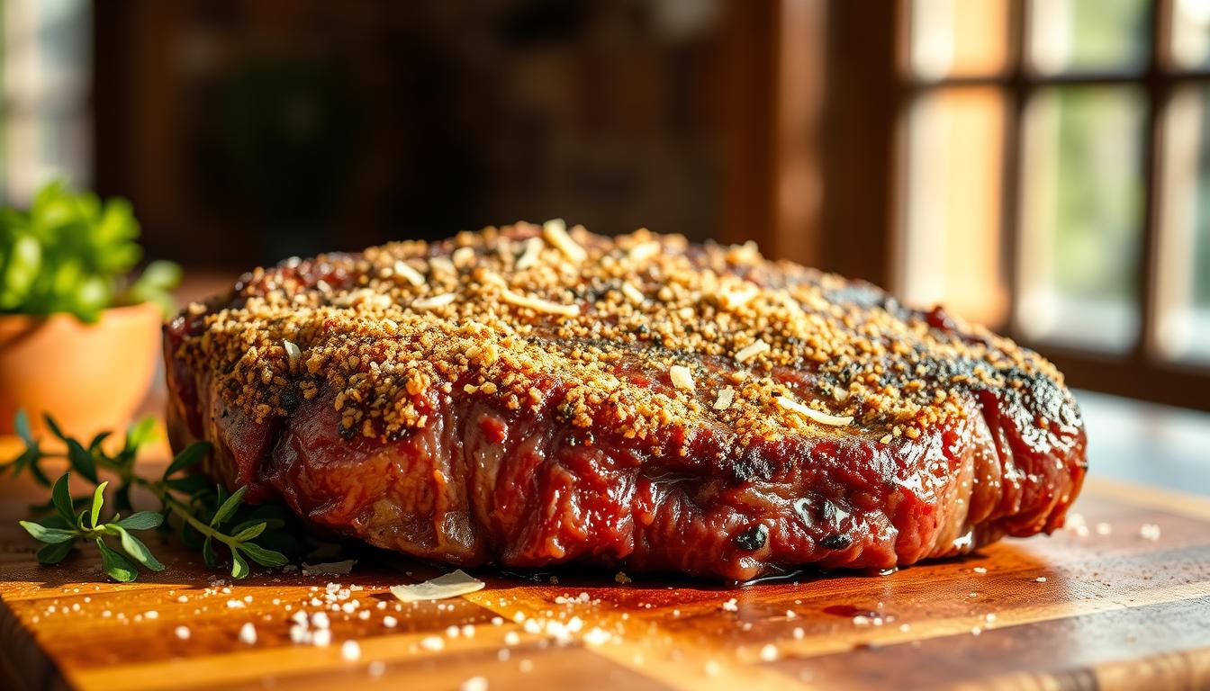longhorn parmesan crusted steak