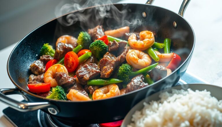 steak and shrimp stir fry