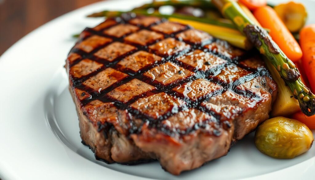 8 ounce steak portion with vegetables 8 ounce steak portion with vegetables