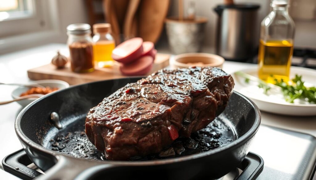 Cooking Hanger Steak Cooking Hanger Steak