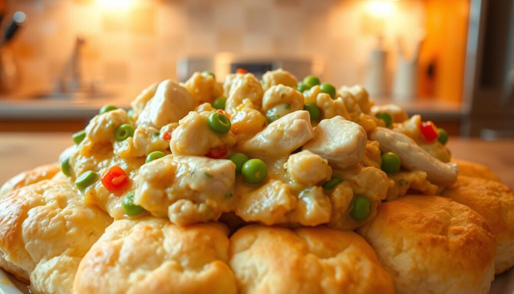 chicken à la king biscuit casserole chicken à la king biscuit casserole
