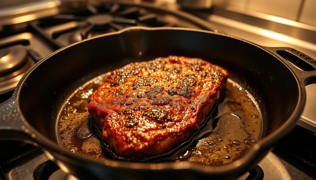 cooking steak on cast iron skillet cooking steak on cast iron skillet