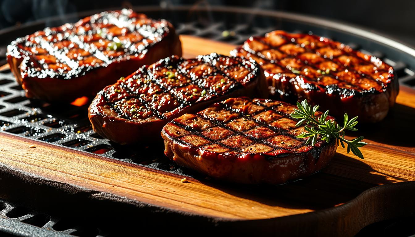 grilled delmonico steaks