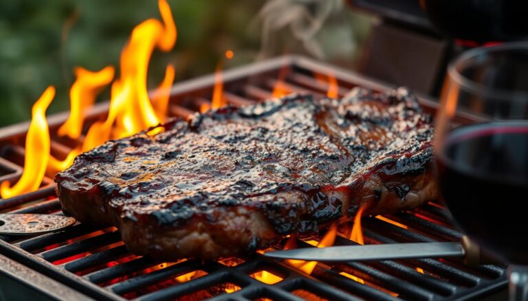 grilling hanger steak