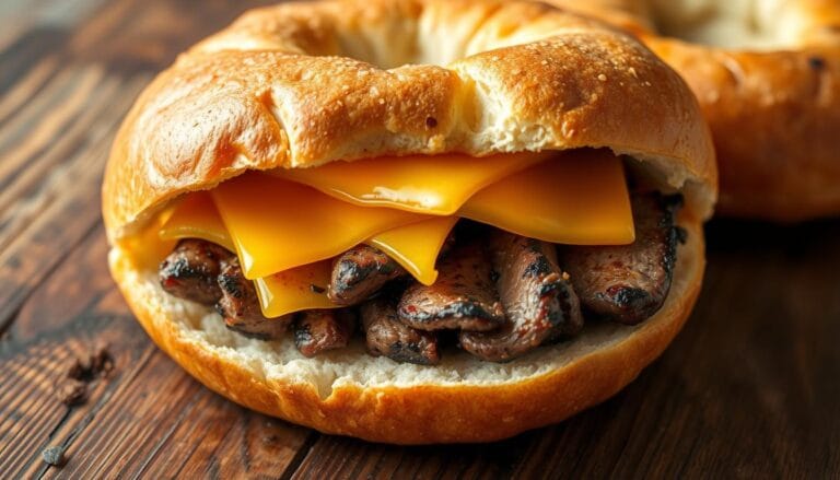 steak egg cheese bagel