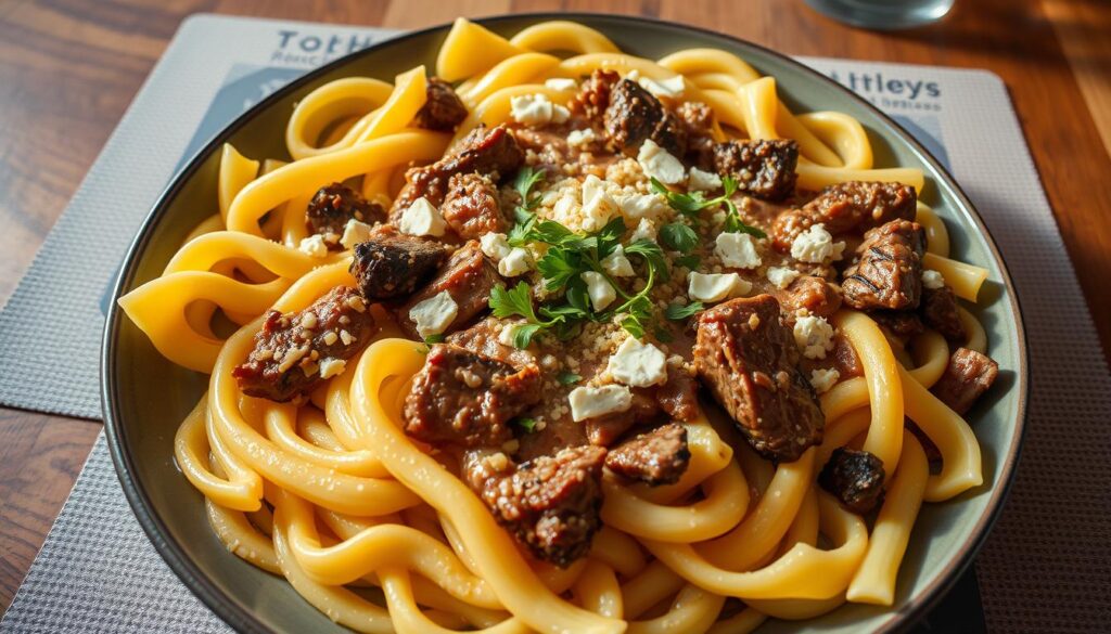 steak gorgonzola pasta assembly steak gorgonzola pasta assembly
